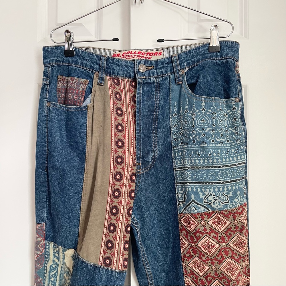 Free People by Dr. Collectors Patched Jeans - Picture 6 of 7
